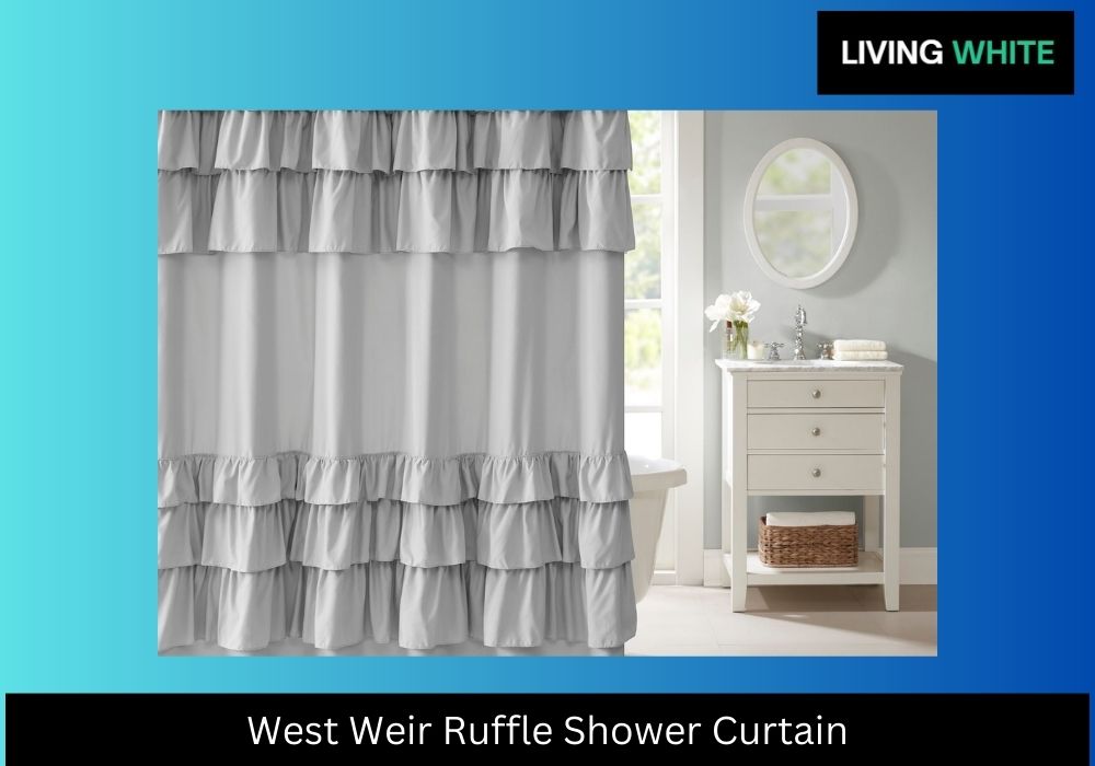 West Weir Ruffle Shower Curtain